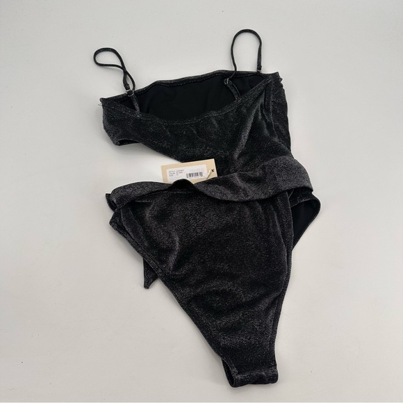 Ramy Brook Sparkle Gigi One-Piece Cutout Swimsuit Swim Medium NEW - Picture 5 of 6